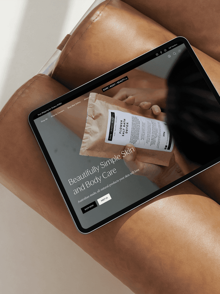 Bare Body Beauty Co. | Shopify Website Design for Beauty Brands | Studio Saintt®