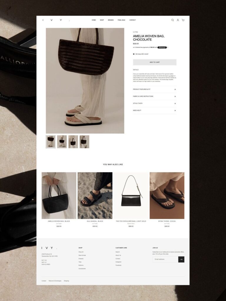 Ivy Designer Co | Shopify Website Design for Beauty Brands | Studio Saintt®